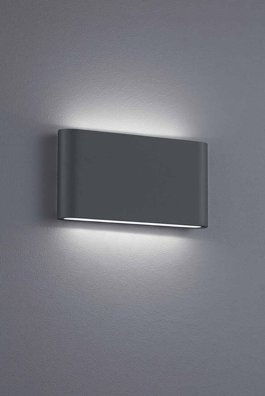 Aplica de perete pentru exterior Thames II, TRIO, 17.5x9 cm, 4.5W, 1x SMD, aluminiu, antracit - imagine 3